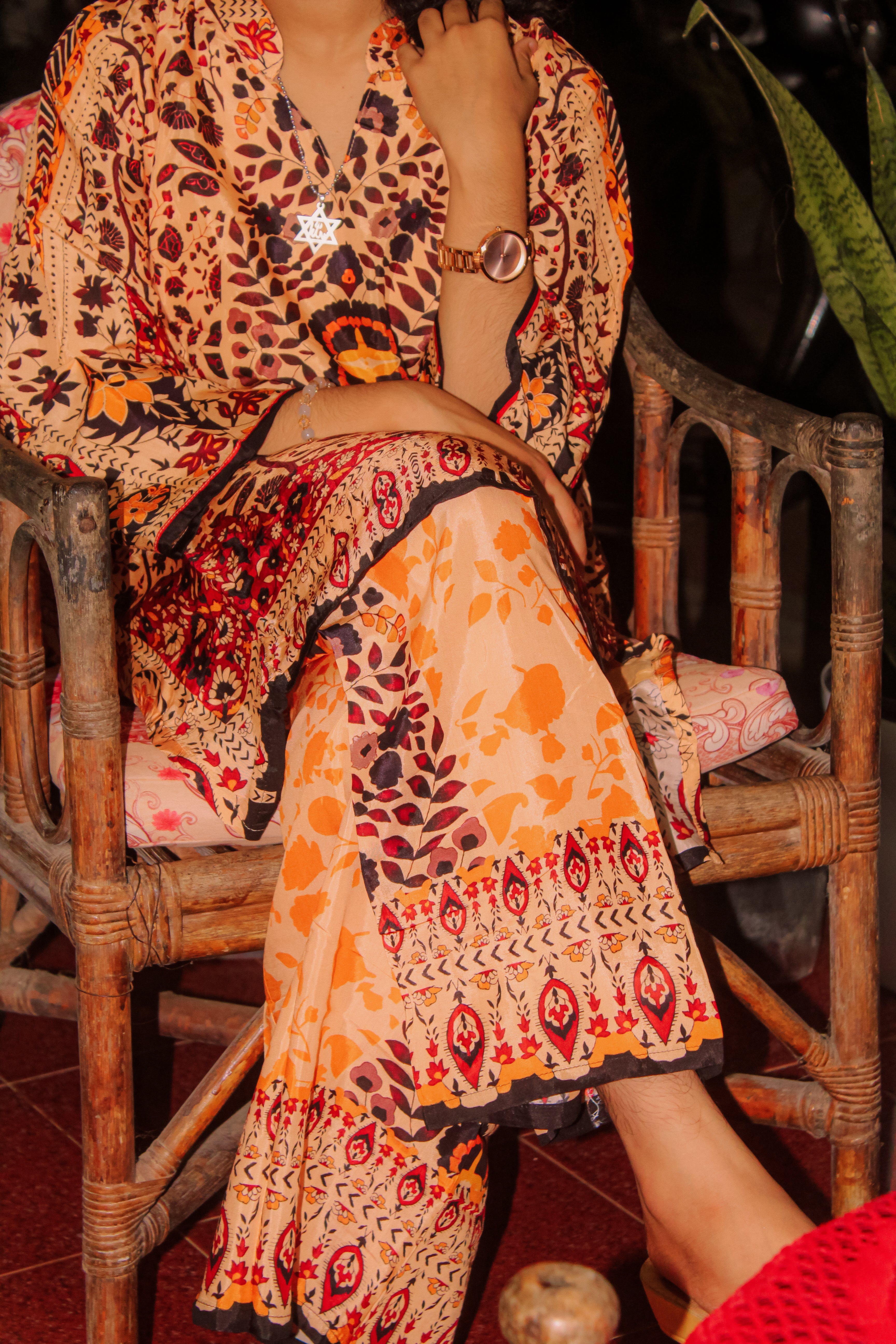 Beige Winter Two Piece Suit for Women