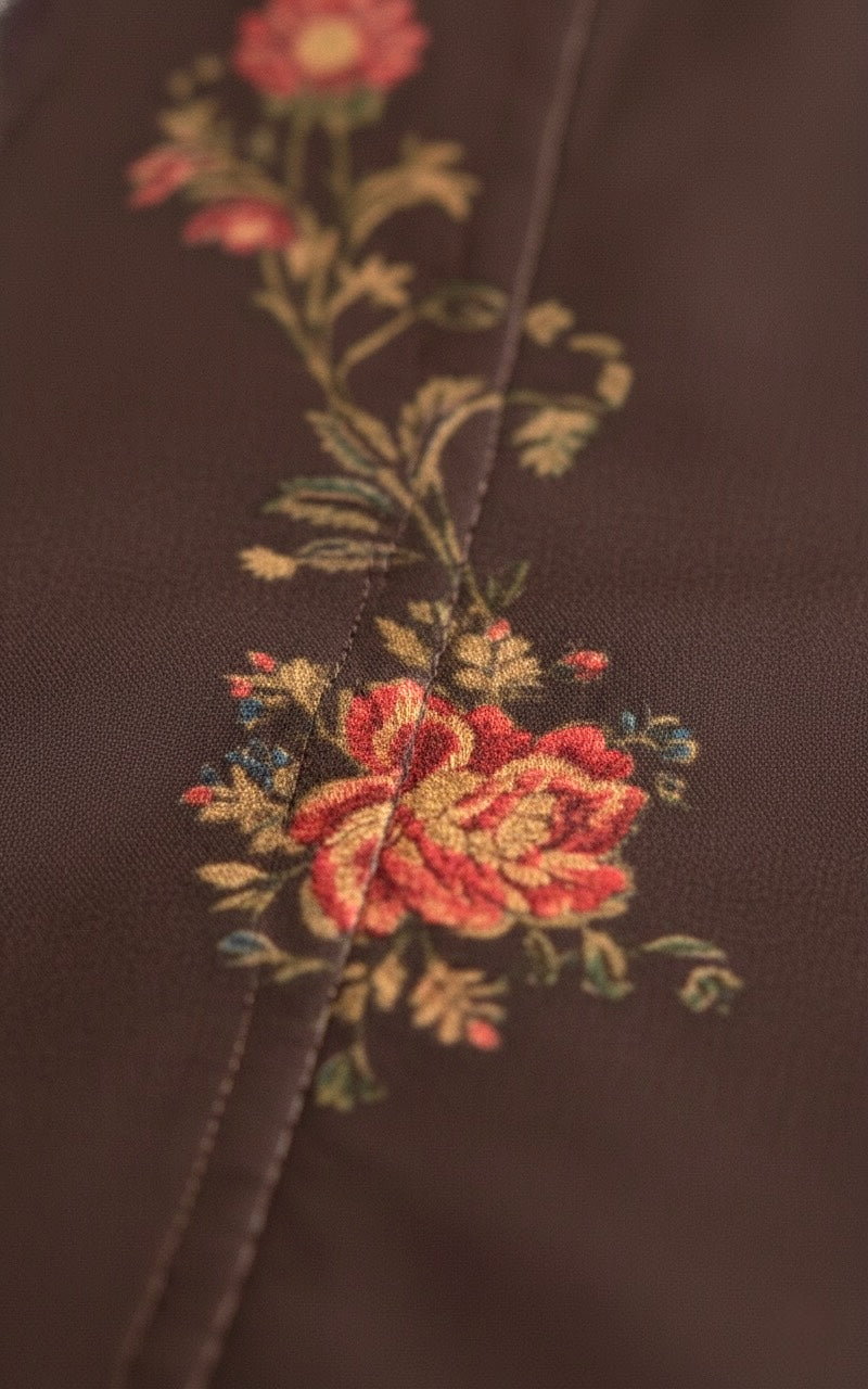 Elnore Women’s Brown Floral Printed Cord Set